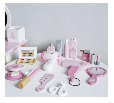 360Home weiß pink  Hasen Ohre Bunny ears Schminktisch